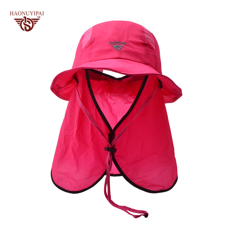 Cycling helmet, sun hat, women's summer wide-brimmed sun protection and UV protection, outdoor fishing fisherman's hat with hood, good goods from Yiwu 1006/38619 full figure