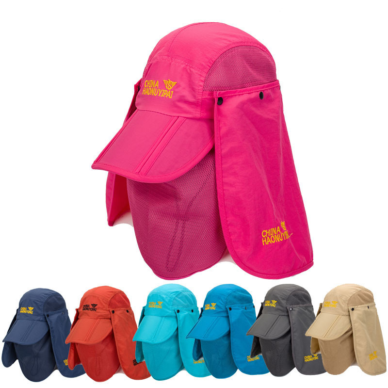 Yiwu quality goods Haonu Yipai Spring and Summer outdoor sun protection headscarf accessories, sun hats, fishing hats, suitable for both men and women, breathable, fashionable and versatile. 1006/38619 full figure