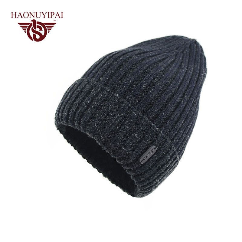 Yiwu quality hats, flat-brimmed fisherman's professional hats for both men and women, fleece, warm and fashionable knitted hats, trendy wholesale and customization 1006/38619