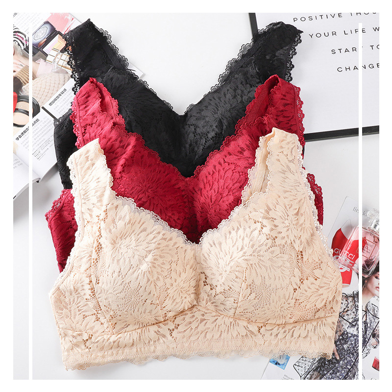 Yiwu Good Goods Pei Ermi 5503 Sleep Bra Detachable Breast Pad Lace Pull Up Without Underwire Thin Vest Bra Retraction Breast -1006/51551