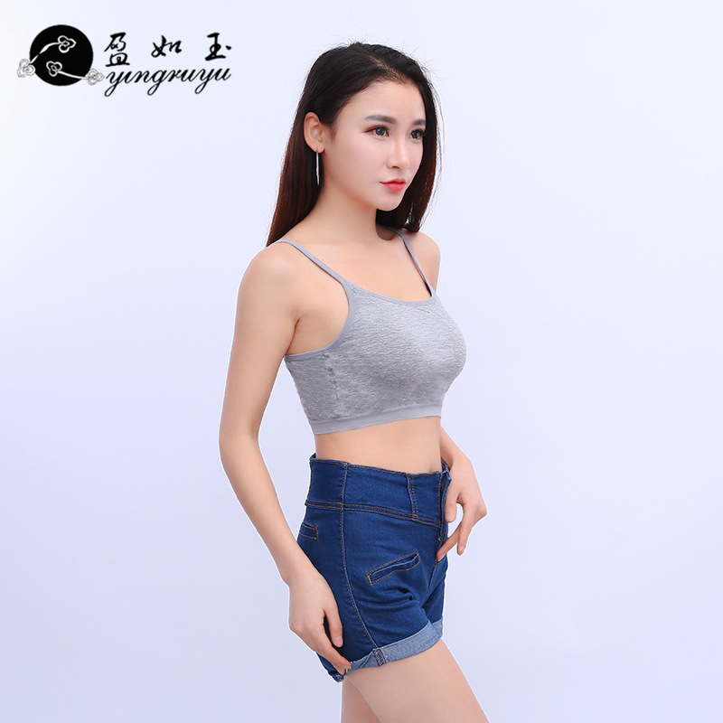 Yiwu Good Goods Korean Version Of Sexy Chest Wrap Anti-Stripping With Chest Pad Running Strap Girl Item Picture