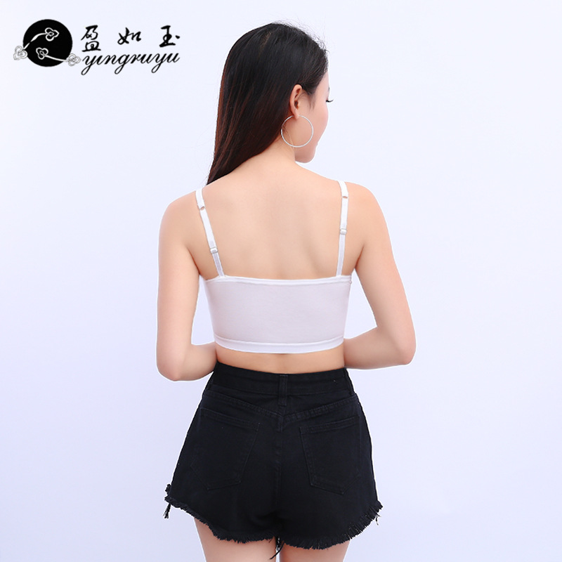 Yiwu Good Goods Korean Version Of Sexy Chest Wrap Anti-Stripping With Chest Pad Running Strap Girl undefined