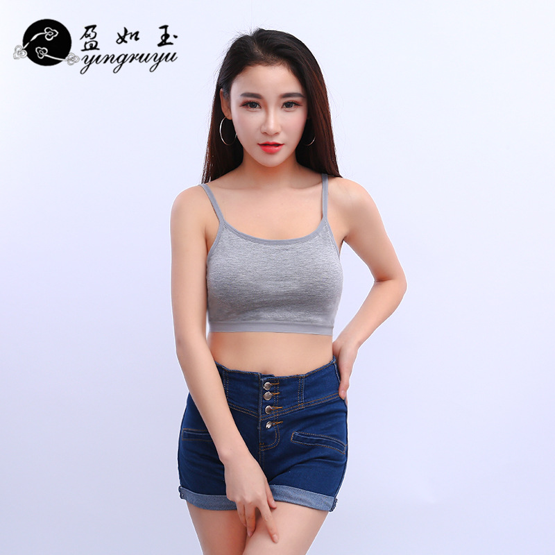 Yiwu Good Goods Korean Version Of Sexy Chest Wrap Anti-Stripping With Chest Pad Running Strap Girl undefined