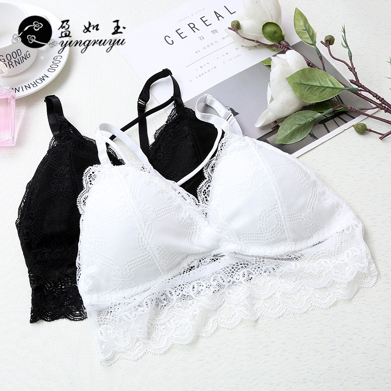 Yiwu Good Goods 2017 New Anti-Slip Strap Lace Wrap High Quality Nylon Girl Small Vest Fashion Underwear -1006/48302