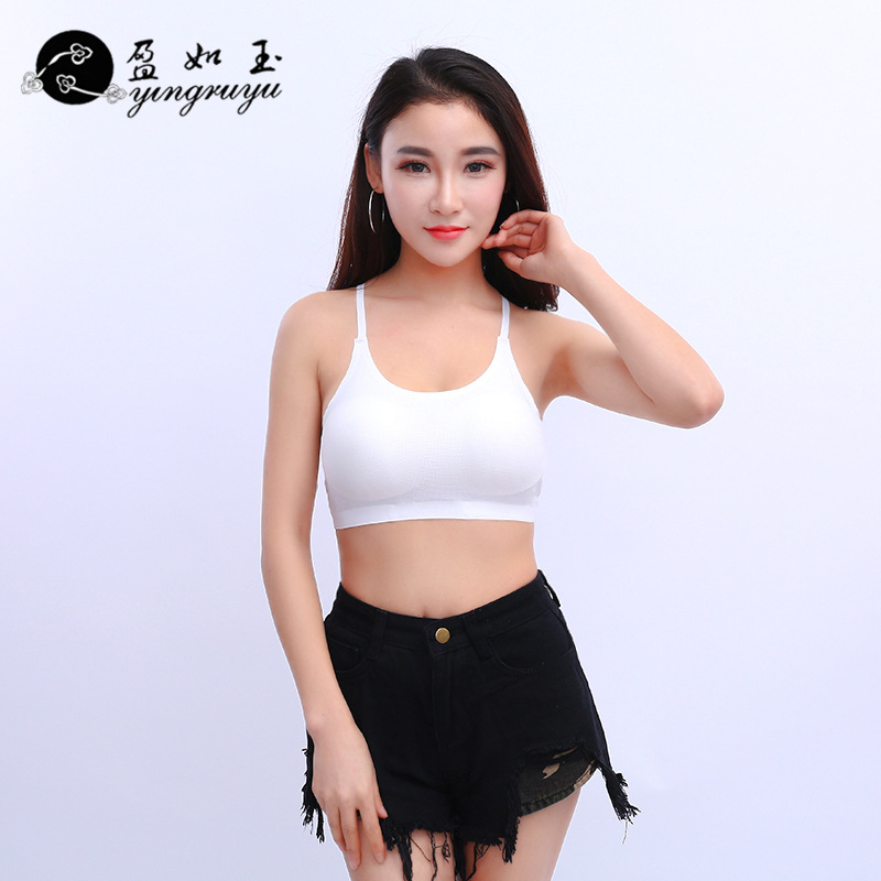 Yiwu Good Goods Korean Version Of Fashion Strap Bottom Bra With A String Girls Small Vest To Prevent Undress Underwear Item Picture