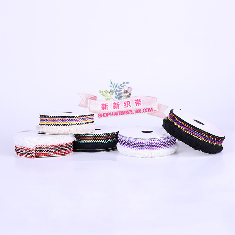 Yiwu Good Goods Factory produces lace tassel webbing, fringed webbing, and susu. We offer a variety of ethnic and Korean lace styles available for customization. -1006/41296 details Picture