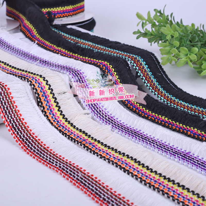 Yiwu Good Goods Factory produces lace tassel webbing, fringed webbing, and susu. We offer a variety of ethnic and Korean lace styles available for customization. -1006/41296 Item Picture