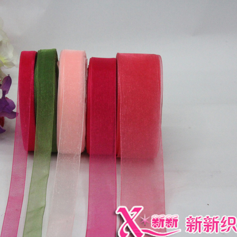 Yiwu Quality Products: 3MM single-color gauze ribbons, handcrafted DIY bows, in stock and available for wholesale of accessories, hair accessories, headwear and ribbons. -1006/41296 details Picture