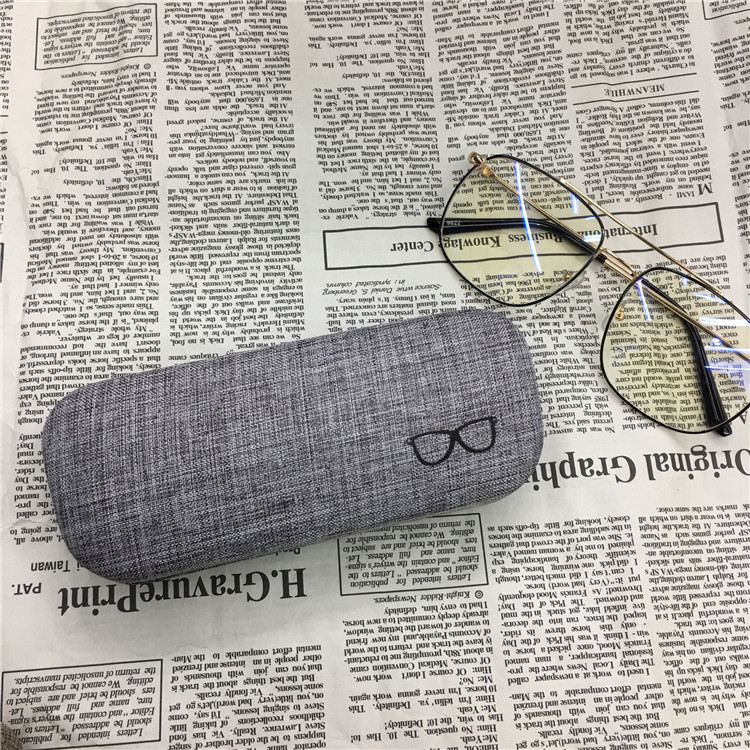 义乌好货 眼镜盒简约个性女便携式韩国小清新男生创意布艺收纳近视眼睛盒子-1004/22838详情图6