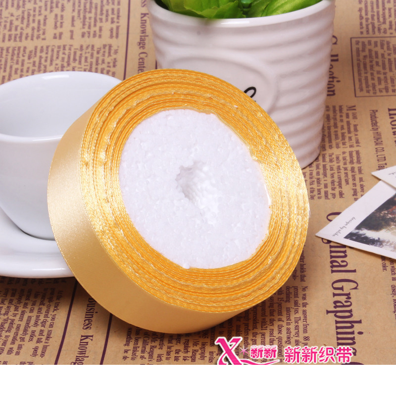 义乌好货 彩带缎带涤纶织带绸带卷 蛋糕礼品装饰 2.5cm宽丝带 约22米长-1006/41296
