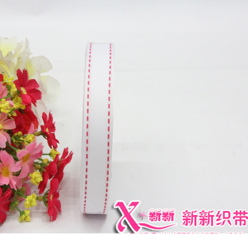 义乌好货 产地货源 优质涤纶织带 diy服装辅料 礼品包装5分罗文跳线彩带-1006/41296