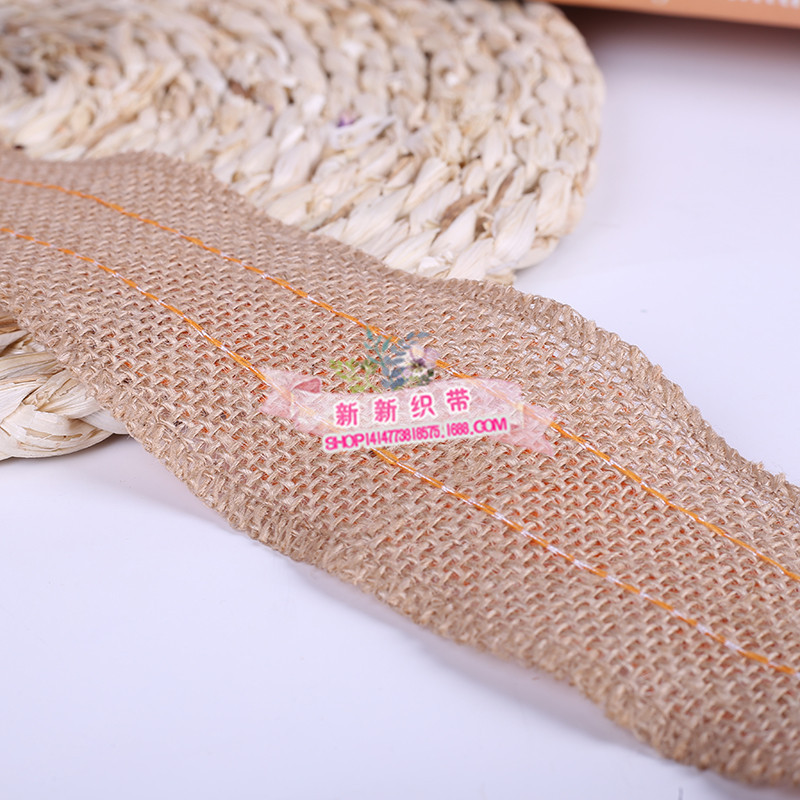 义乌好货 麻绳花边色织麻绳工艺礼品包装鲜花捆绑包装带 色织织带饰DIY配件-1006/41296详情7