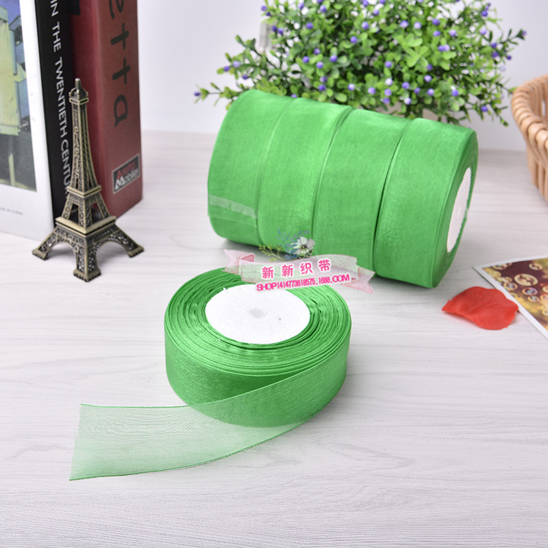 Yiwu Quality Snow Ribbon in stock supply: 2.5cm gold edge wide edge ribbon wedding decoration DIY gift packaging ribbon -1006/41296 details Picture
