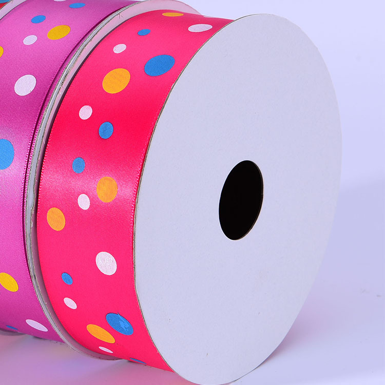 义乌好货 12分4.0cm涤纶织带 印刷3色点点新年礼盒包装带 手捧花蝴蝶结织带-1006/41309详情图6