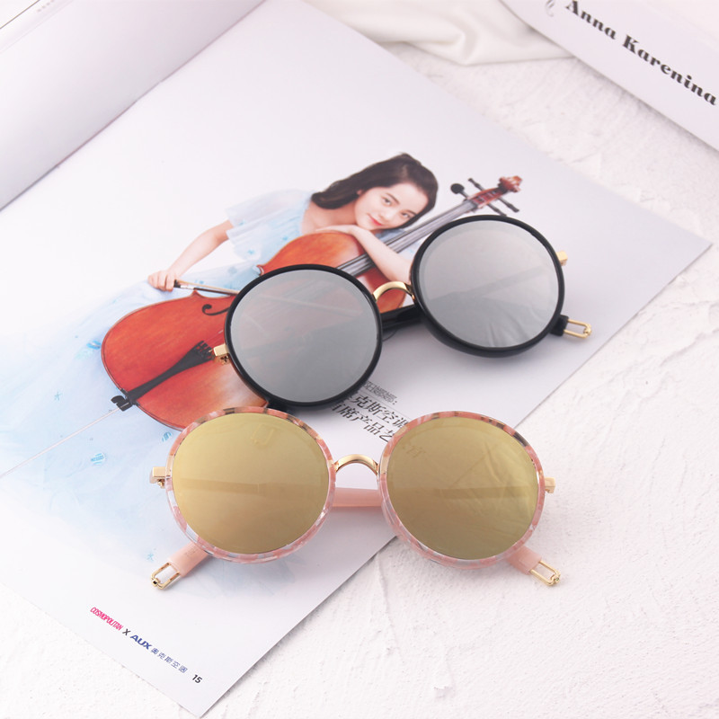 New baby fashion sunglasses from Yiwu - T628 Children's Edition Round frame Glasses, cute decorative glasses for Boys and Girls -1004/23075 details Picture