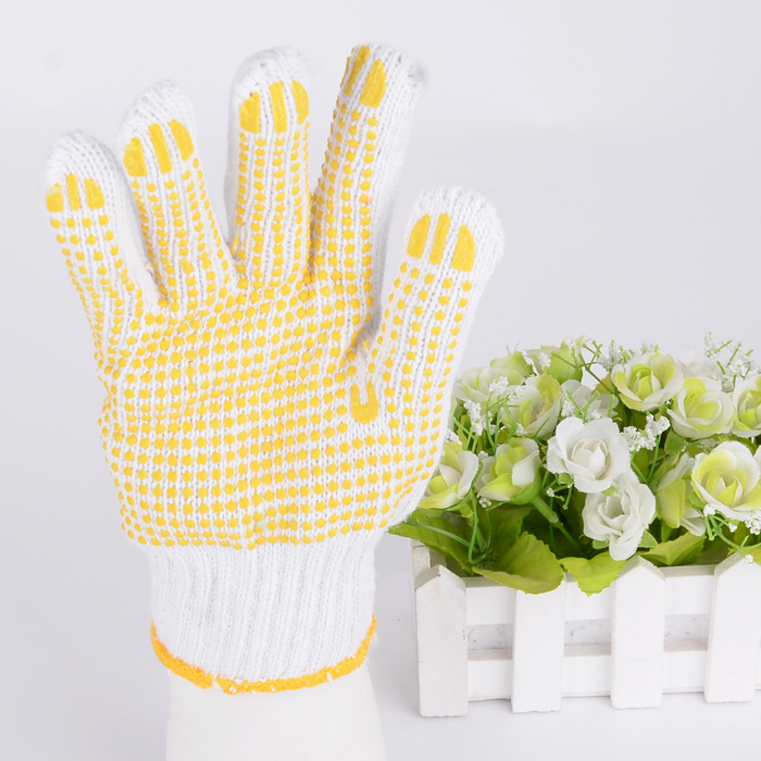 义乌好货 欧风点胶手套 pvc点珠劳保手套 防滑耐磨 欧风点胶劳保手套-1007/68314