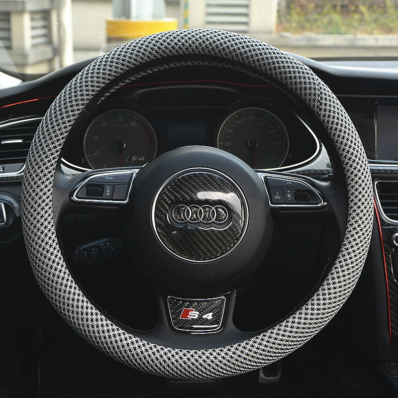 义乌好货 2019新款夏季冰丝方向盘套批发 透气防滑汽车通用把套一件代发-1007/68949