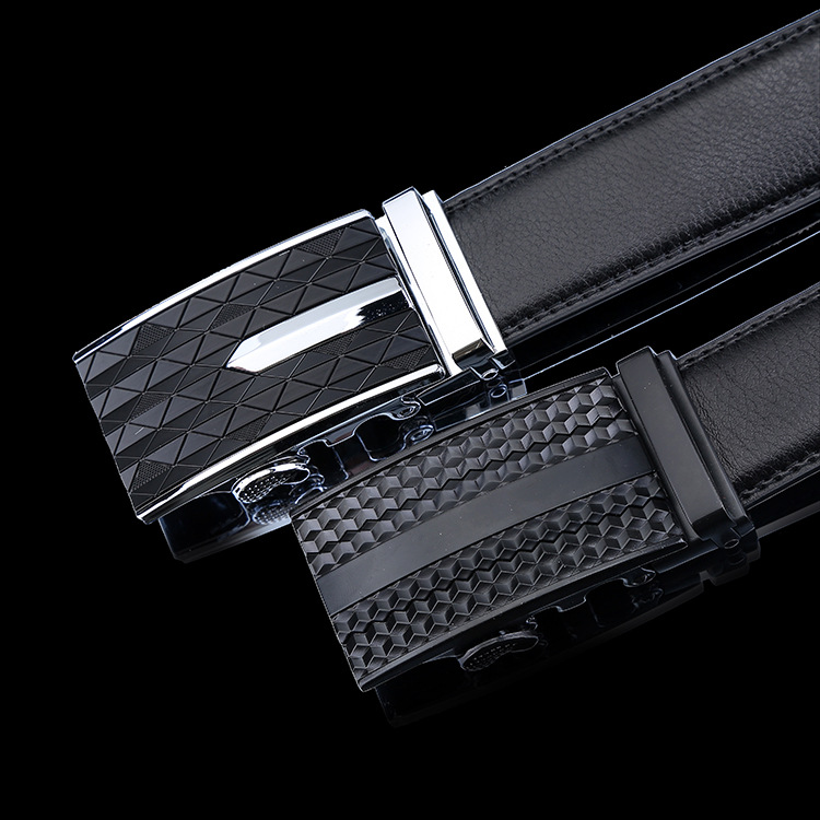 Yiwu Good Goods Stall Than Cattle Leather Belt Automatic Buckle Men's Leather Belt Belr Belt Explosive Youth New -1006/45800 Item Picture