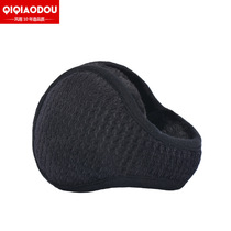 Yiwu Selection qiqiao Bean earmuffs thermal men's ear wrap ear warm lattice wearing folding ear muffs