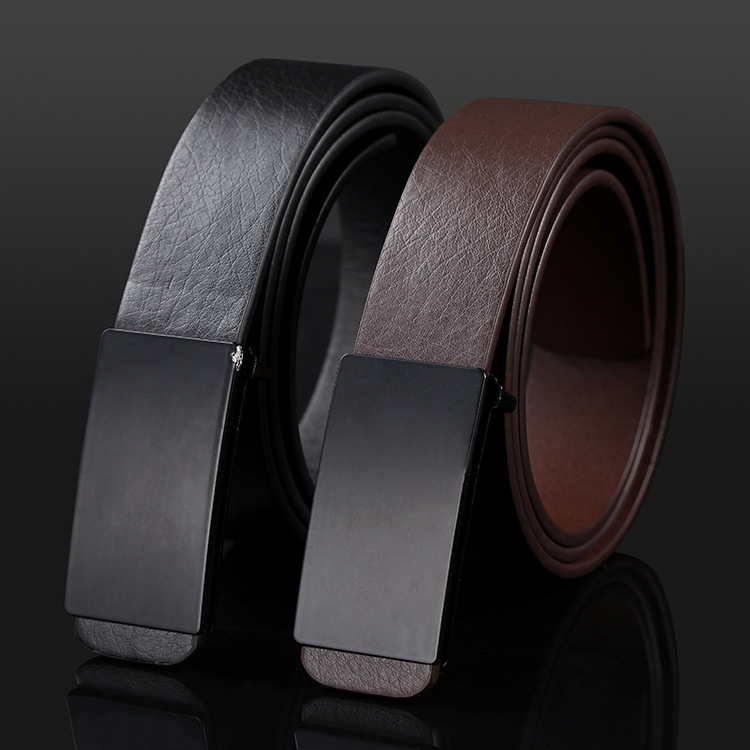 Yiwu Good Goods Men's Retro Belt Summer New Fashion All-In-One Elephant Leather Belt Men Smooth Buckle A Generation Explosion -1006/45800 Application Scenario