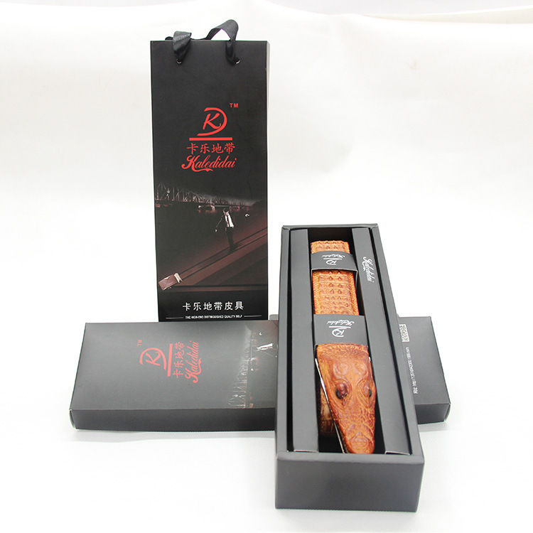 Yiwu Good Goods 2018 Explosive Crocodile Men's Leather Belt Guangzhou Belt Manufacturers A Batch Of Belt Buckle Custom -1006/45800 Item Picture