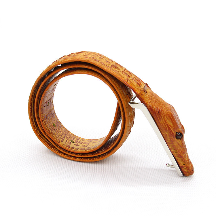 Yiwu Good Goods 2018 Explosive Crocodile Men's Leather Belt Guangzhou Belt Manufacturers A Batch Of Belt Buckle Custom -1006/45800 undefined