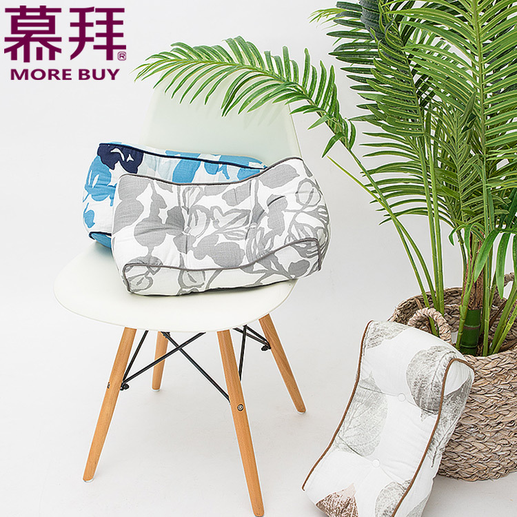 Yiwu quality products factory direct sales bamboo joint cotton and linen waist pillows, car cushions, office seat cushions wholesale -1006/42025
