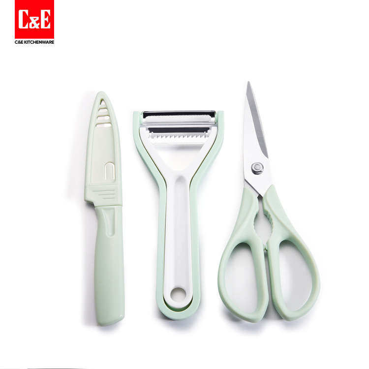 Yiwuhao kitchen utensils, multi-functional kitchen scissors, potato chipping, potato spatula, knife, creative kitchen utensils -1003/19006 thumbnail