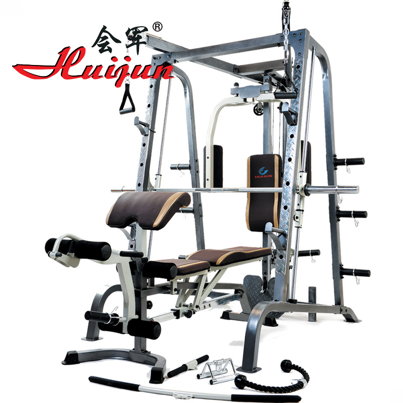 Yiwu Selection will army sports manufacturers direct multi-functional integrated Smith machine training equipment combination fitness supplies -1004/28622
