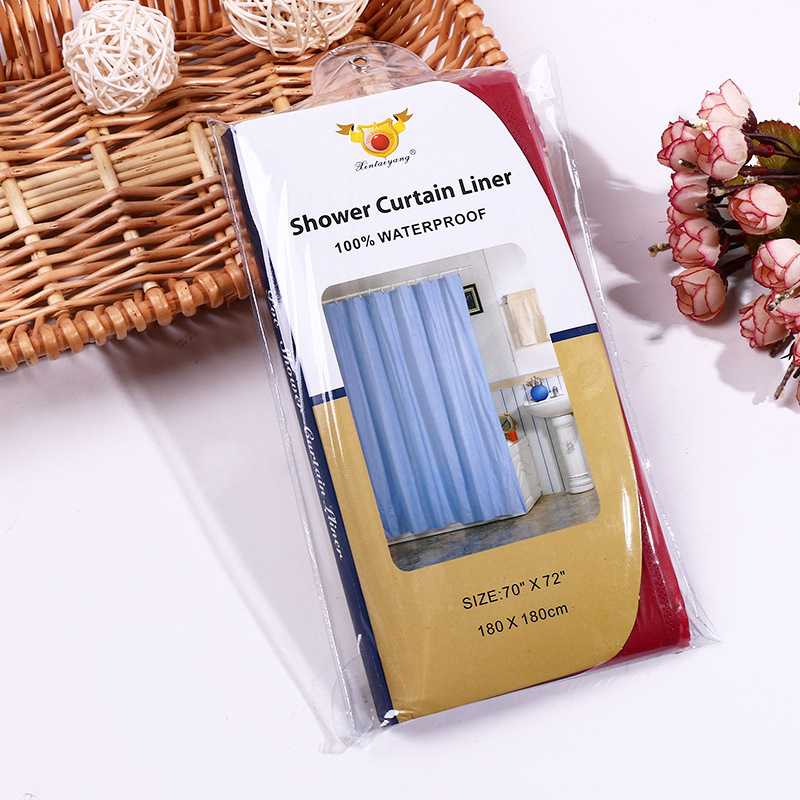 义乌好货 新款素色浴帘 多功能防水防污磁铁吊挂卫生间浴帘窗帘隔断帘 批发-1006/35740