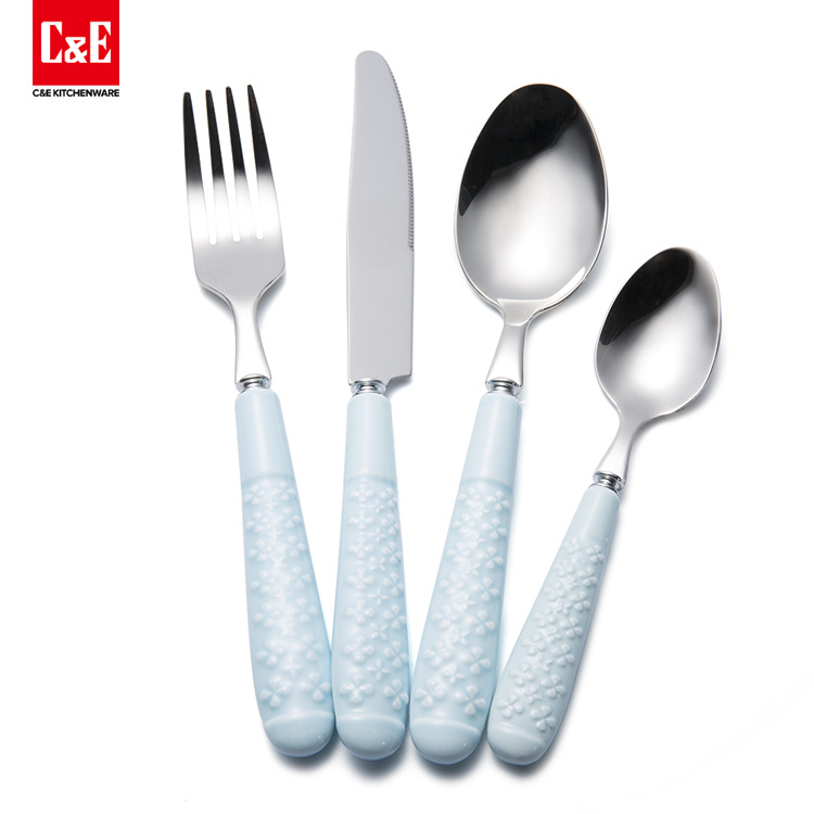 Yiwu Selection C&E creative kitchen utensils and appliances 4 sets of 304 stainless steel tableware thumbnail
