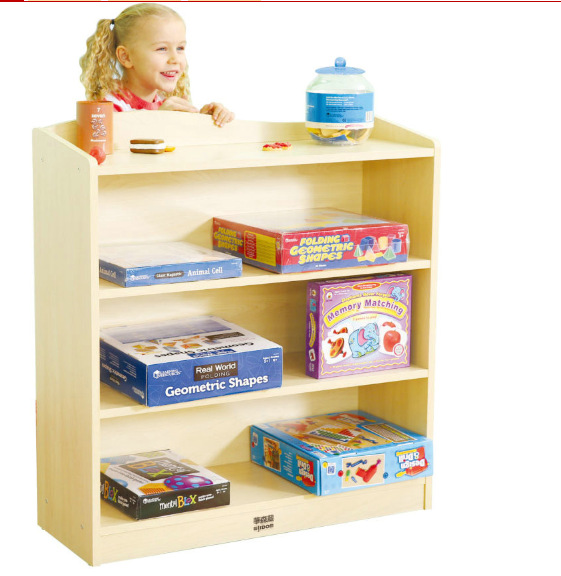 Kindergarten children's toy storage cabinet Solid wood toy cabinet Vienna third floor cabinet -1001/2084