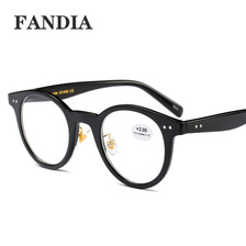 义乌好货 R92110 厂家直销新款圆框老花镜 米钉款树脂眼镜超轻舒适老人眼镜-1004/22827
