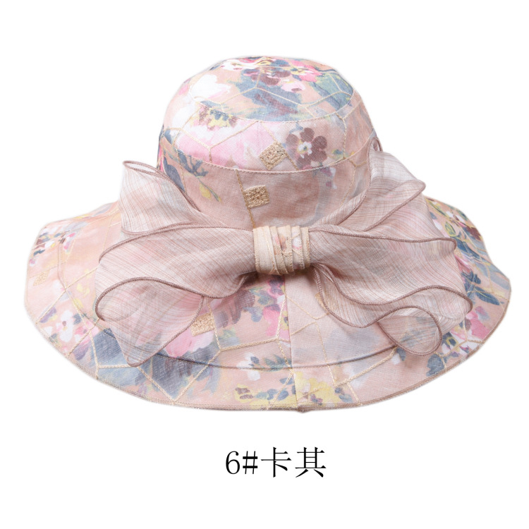 义乌好货 夏季沙滩休闲 遮阳百搭 清新秀气 时尚大沿可折叠 女士-1006/39142