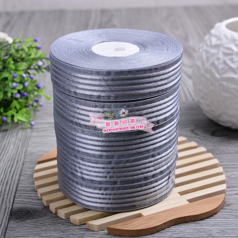 Yiwu Selection 2.5cm jacquard ribbons Jacquard snow yarn ribbons DIY bowknot clothing accessories Gifts flowers packaging yarn ribbons wholesale -1006/41296 thumbnail