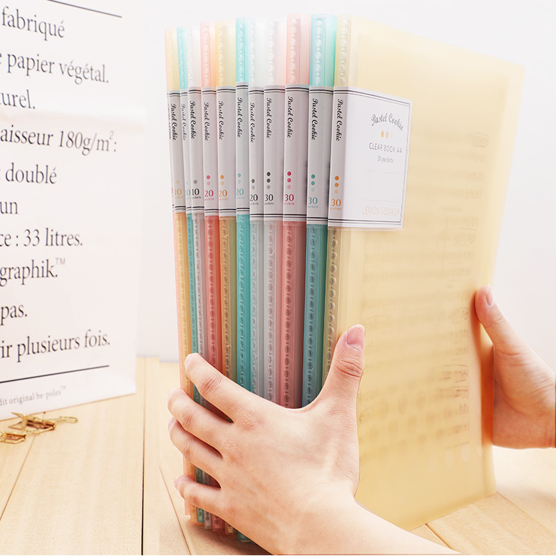 义乌好货 <日本进口>国誉透明加厚资料册pp插页文件夹A4多页乐谱试卷收纳袋-1004/23919