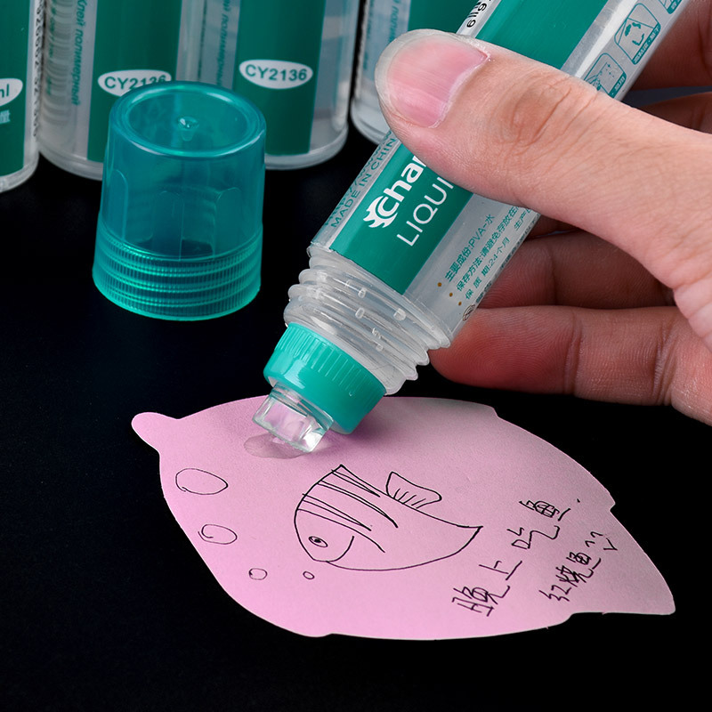 义乌好货 创易CY2136办公用品学生文具透明液体胶水50ml环保手工PVA胶批发-1004/23919白底实物图
