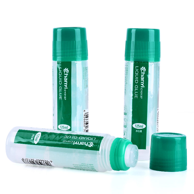 义乌好货 创易CY2137办公用品学生文具透明液体胶水125ml环保手工PVA胶批发-1004/23919白底实物图