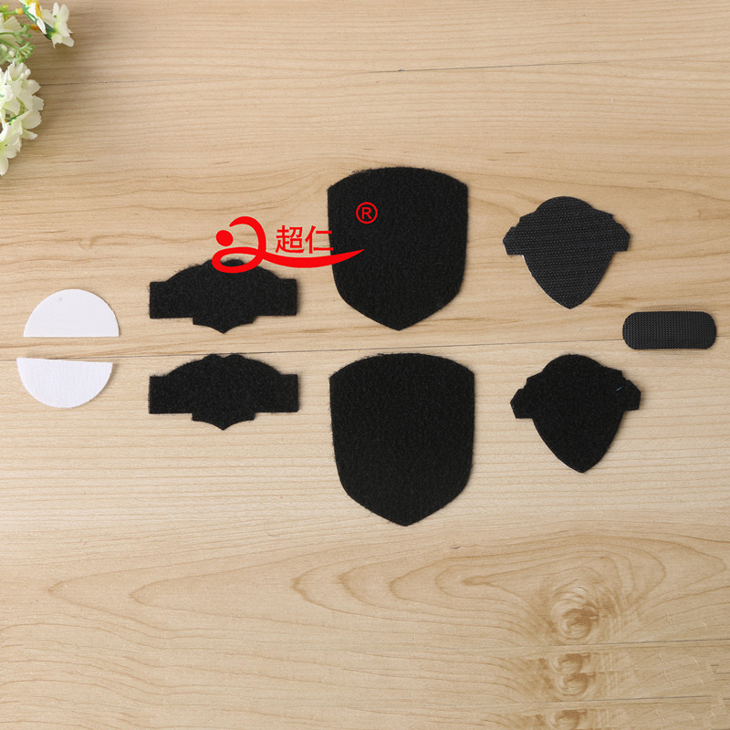 Yiwu Good Goods Baby Velcro Punch Adhesive Velcro Round Square Semi-Circle Cutting Custom Custom Sample -1006/41225