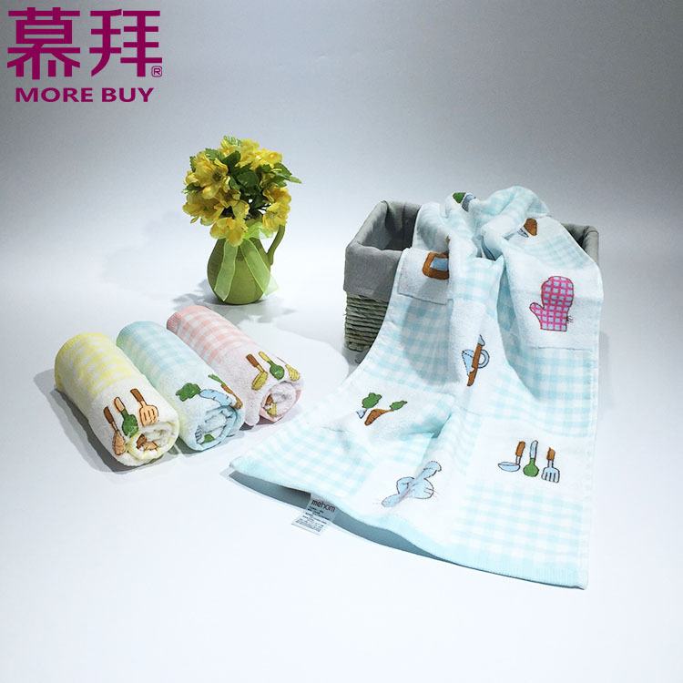 Yiwu quality products Factory direct sales Animal pattern little rabbit Eating Radish Pure cotton towel Children's face towel towel Children's towel towel wholesale -1006/42025 Item Picture