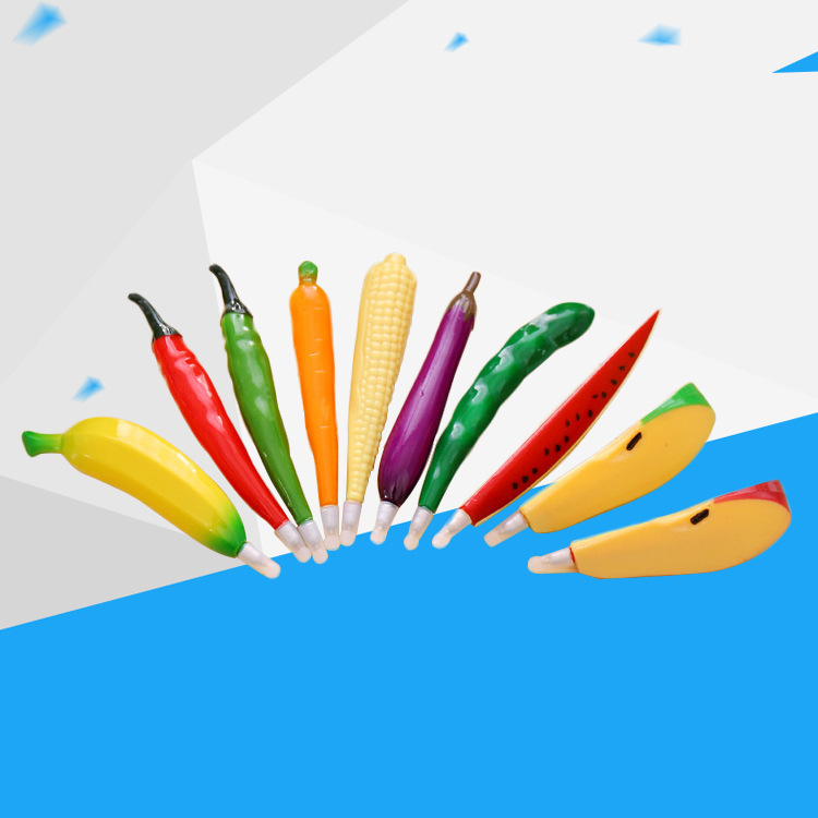 Yiwu Selection wholesale personality creative vegetables and fruits with magnet ball pen modeling realistic vegetables and fruits ballpoint pen -1004/22253