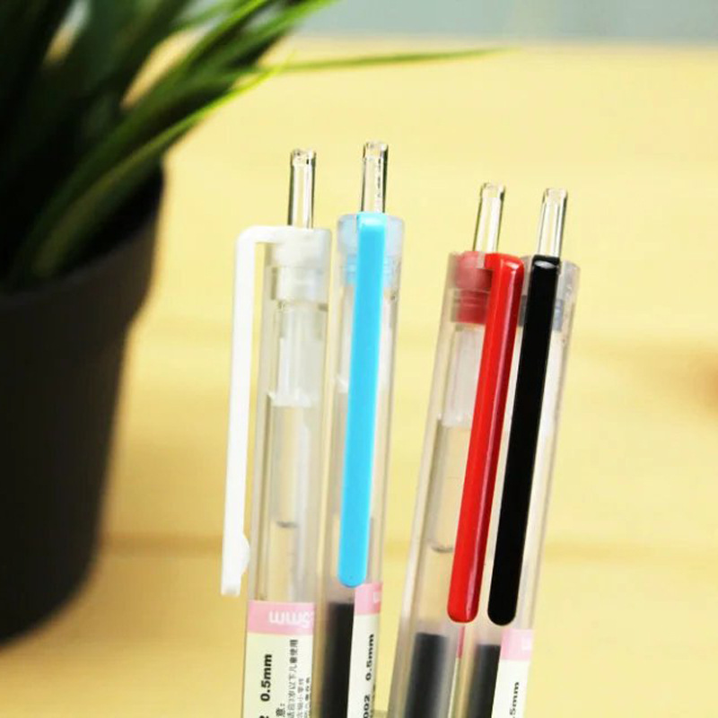 Xinxin Culture Office Learning Stationery Writing Tool Neutral Pen Simple Matte Pen Stick Press Neutral Pen Student Creative Neutral Pen Stainless Steel Double Steel Ball Pen Tip Pen Specification drawing