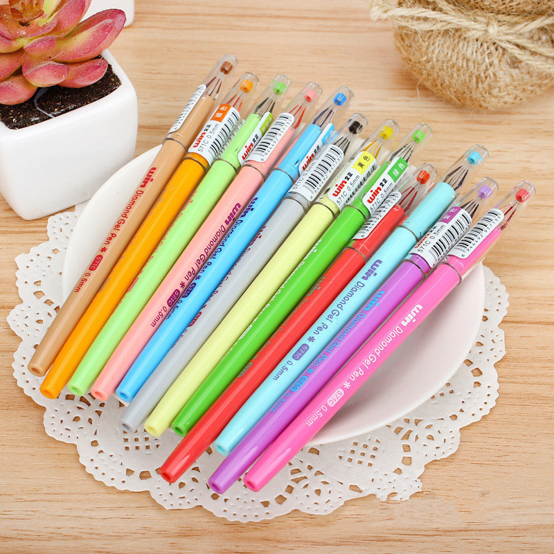Xin Xin Culture Office Learning Stationery Writing Tool Neutral Pen Candy Color 12 Color Neutral Pen Secret Garden Painted Diamond Pen Pen Item Picture