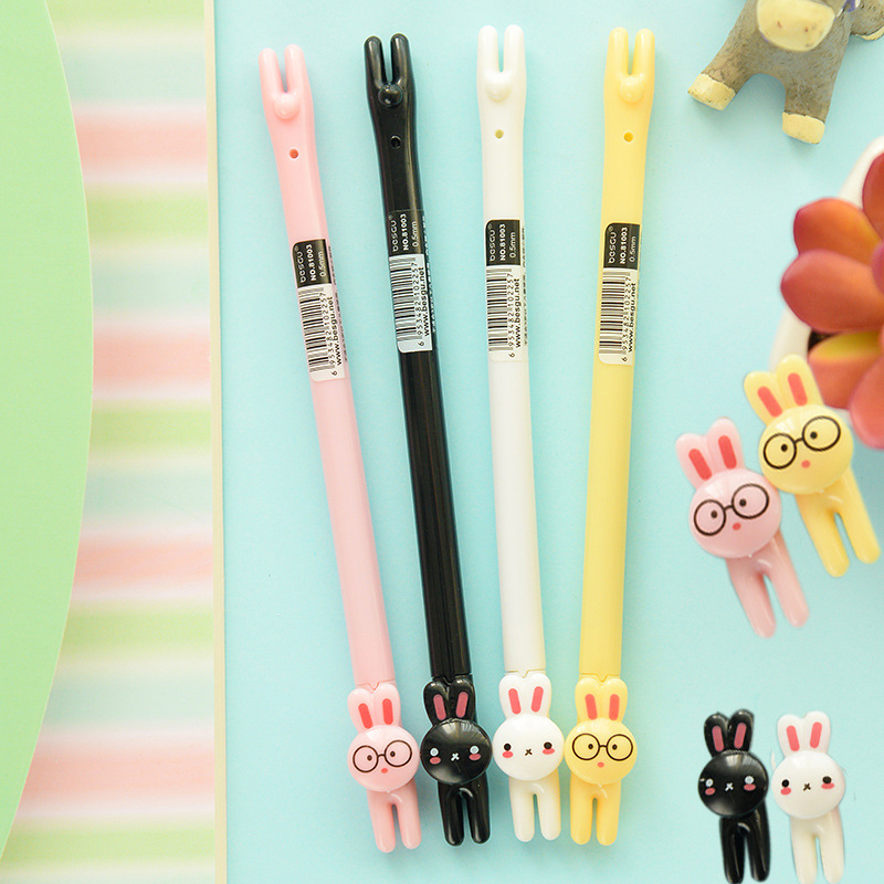 Xinxin Culture Office Learning Stationery Writing Tool Neutral Pen Cute Rabbit Neutral Pen Creative Animal Student Writing Pen details Picture