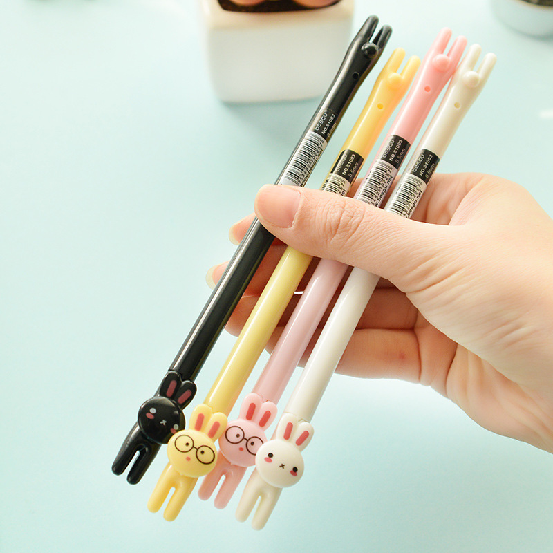 Xinxin Culture Office Learning Stationery Writing Tool Neutral Pen Cute Rabbit Neutral Pen Creative Animal Student Writing Pen undefined