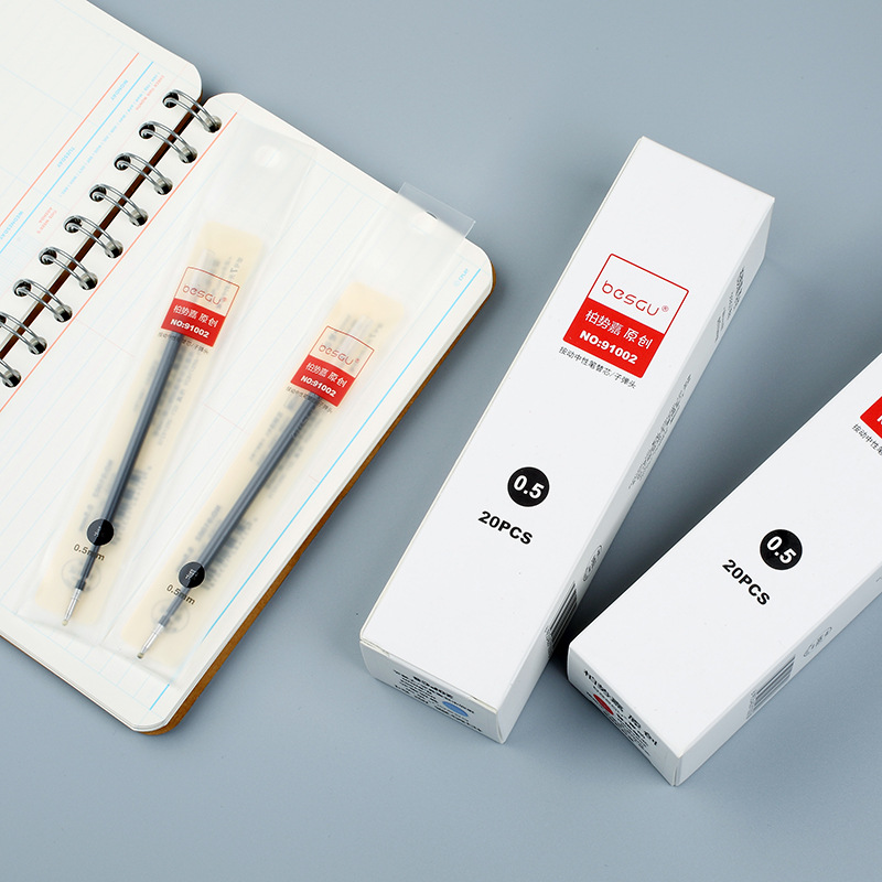 Xinxin Culture Office Learning Stationery Writing Tool Pen Refill 91002 Press Replacement Pen Refill Is Suitable For All Models 7 Starting Neutral Pen Refill 0.5Mm Application Scenario