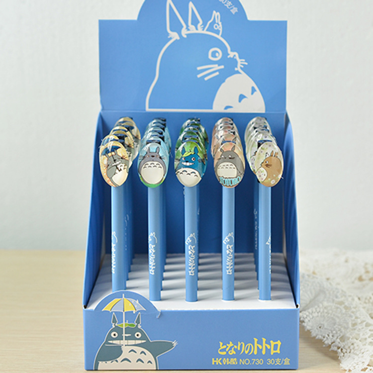 Xin Xin Culture Office Learning Stationery Writing Tool Neutral Pen Cute Cartoon Signature Pen Hanku Creative Drop Glue Totoro Neutral Pen Hk-730 Application Scenario