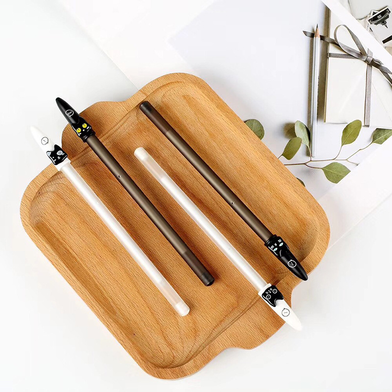 Xin Xin Culture Office Learning Stationery Writing Tool Neutral Pen Super Cute Kitten 0.5Mm Cute Animal Neutral Pen Black Pen