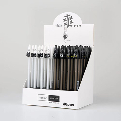 Xin Xin Culture Office Learning Stationery Writing Tool Neutral Pen Super Cute Kitten 0.5Mm Cute Animal Neutral Pen Black Pen undefined