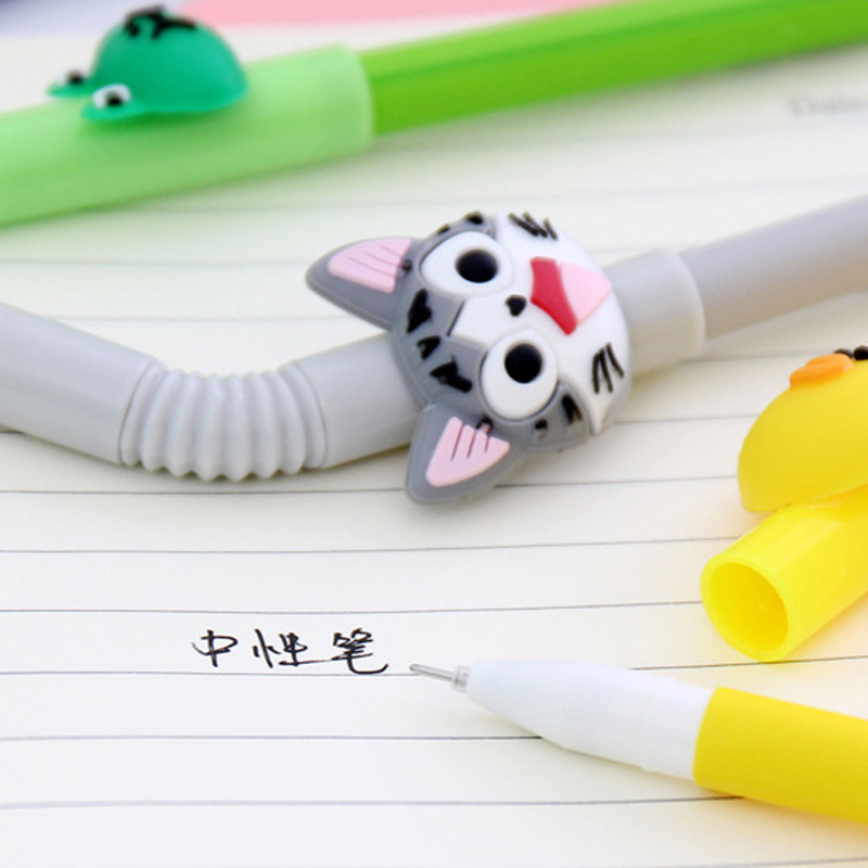Yiwu Selection Yuntao stationery fresh cute Korean cartoon straw pen 0.5mm neutral pen creative ink pen -1004/22253 thumbnail